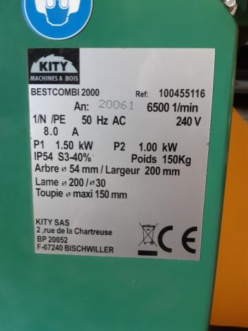 Machine combiné bois multifonction Kity