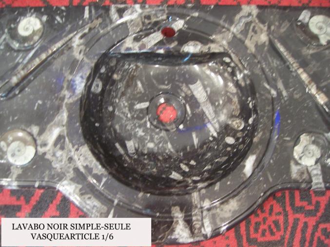 Lavabo en marbre fossilisé