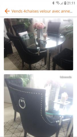 4 chaises et 1 table 