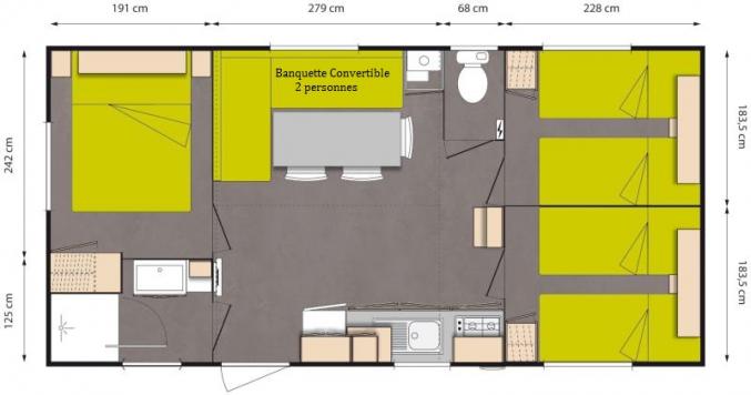 Mobile-Home 8 personnes