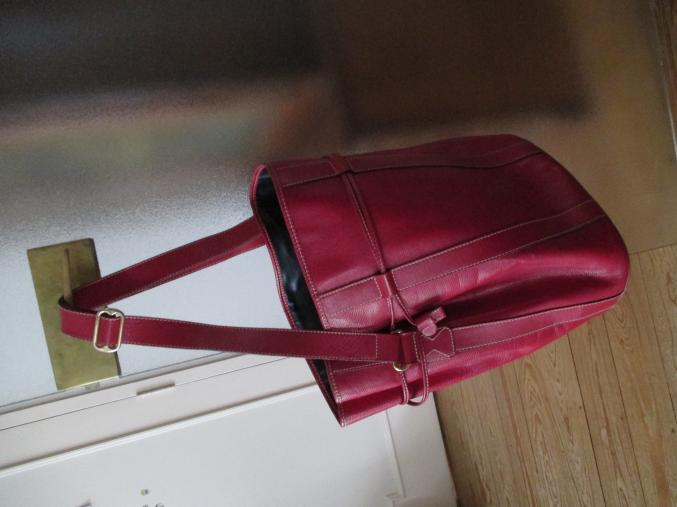 Sac seau Lancel rouge (authentique)