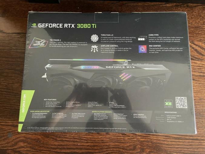 MSI Gaming GeForce RTX 3080 Ti 12GB