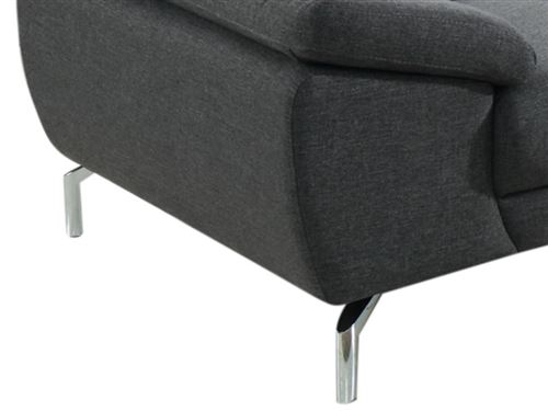 Canapé 2/3 places en tissu Gris