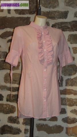 Mode Femme : Superbe Chemisier /Tunique (T36) NEUF avec ETIQUETTE