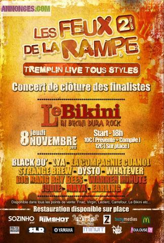 Les Feux de la Rampe : concert de clôture au Bikini