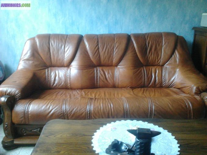 Salon complet en cuir