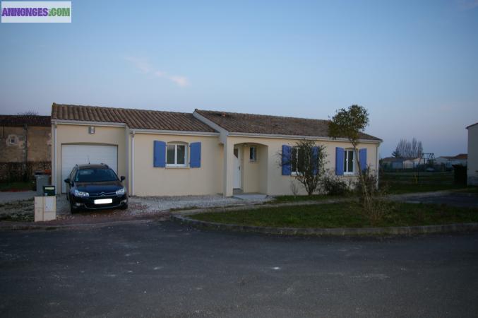 MAISON INDIVIDUELLE entre Cognac et Saintes