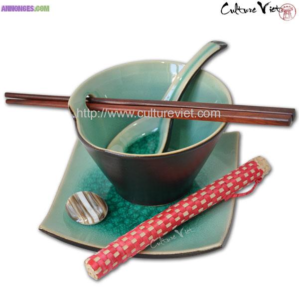 Set bol conique en céramique