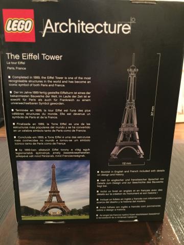 Tour Eiffel en LEGO neuve