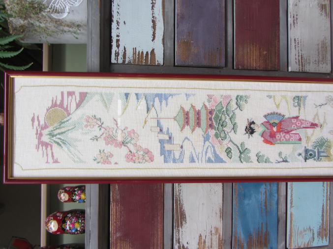 Point de croix broderie théme japonnais