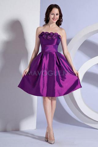 Robe Demoiselle D' Honneur Taffetas Longueur Genou-mavogue.fr