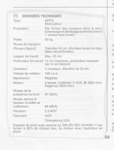 Motobineuse, fraiseuse