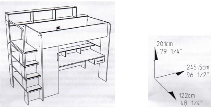 Lit mezzanine enfant