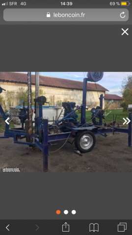 Machine de forage artisanale