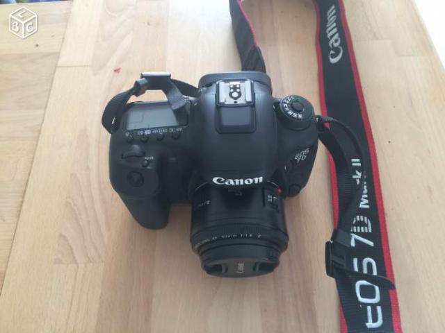 Canon eos 7D marck II + 50mm + trepieds manfrotto