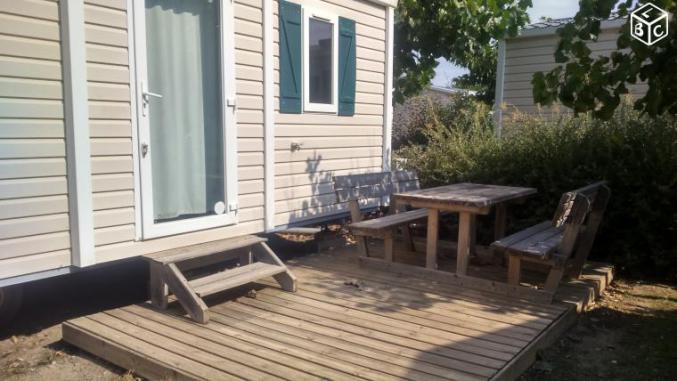 Mobil-home 6 pers - 3 chb - 50m de la mer