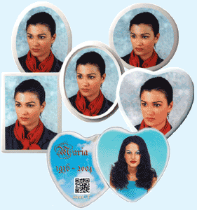 Médaillon Funéraire Photocéramique