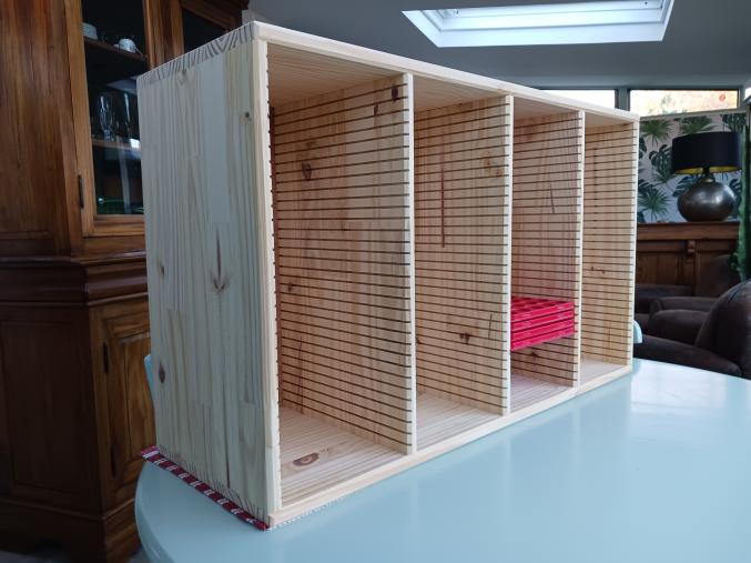 Meuble rangement capsules de Champagne 