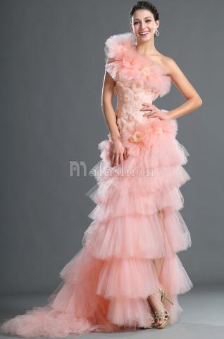  Robe de Soirée distinguée Fendue Frontale Longueur au Ras Du Sol-mafashion