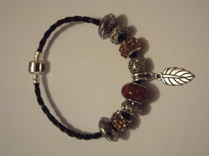 Bracelet européen avec charms marron