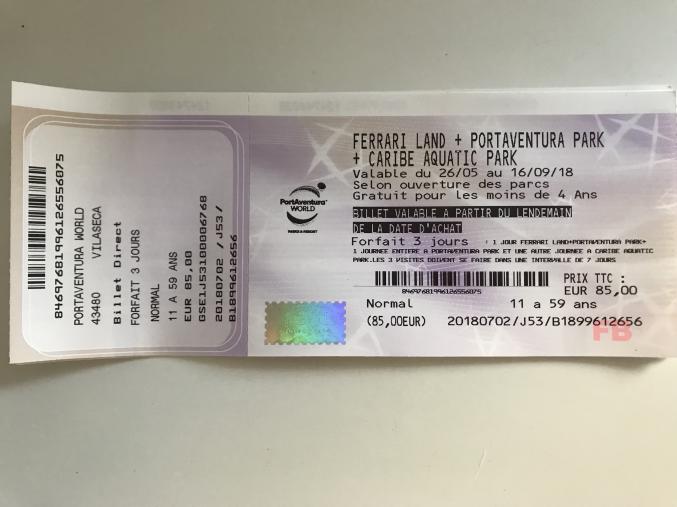 Entrée parc Port Aventura