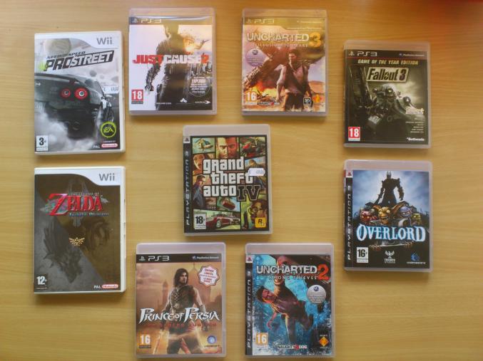 Jeux ps3 et wii