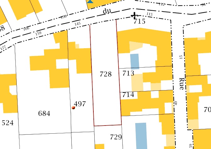 Terrain constructible 490 m2 viabilisé avec PC