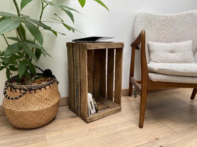 Caisse à pomme ancienne en bois brut- en lot ou à l'unité - déco vintage prix dégressif