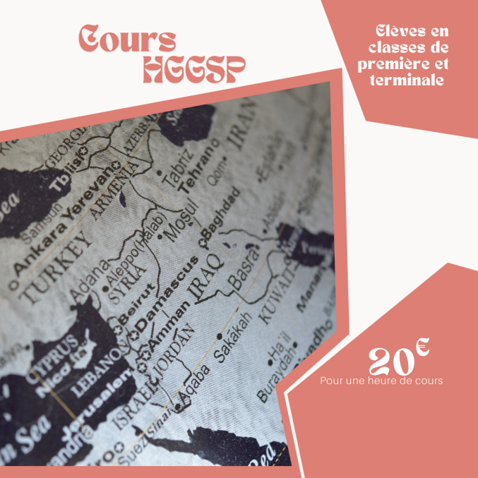 Cours particulier HGGSP ((rappels de cours, fiches de révisions, méthodologie, grand oral)