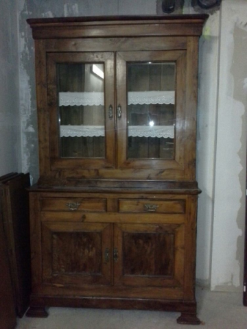 Buffet vitrine Ancien 2 corps