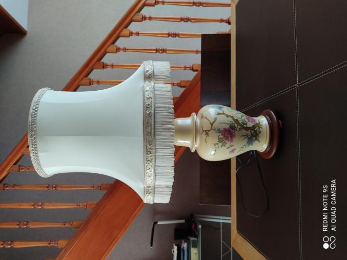Lampe de salon faïence 
