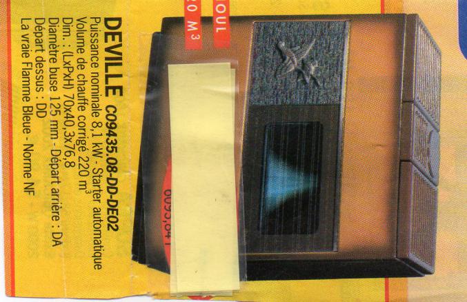 Poêle fioul DEVILLE