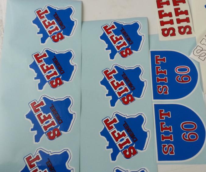 Decalcomanie vieux tracteur someca-fiat map labourier sift