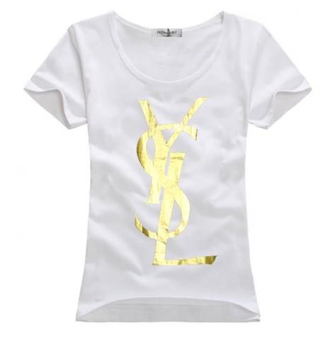 T-shirts Ysl populaires de femmes, femmes YSL courts de sortie t-shirts