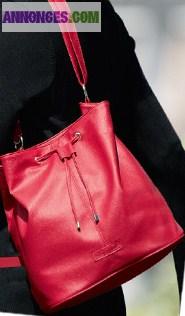 SAC A MAIN ROUGE griffé RODIER