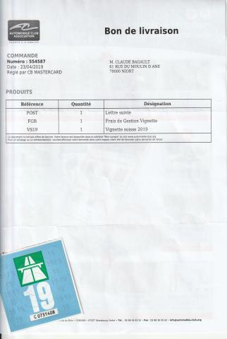 VIGNETTE AUTOROUTE SUISSE