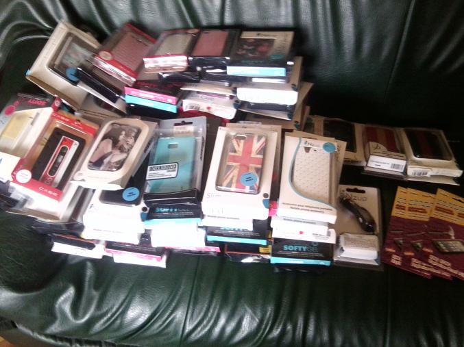 Lot de coques de portable