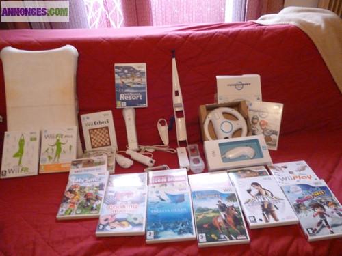 CONSOLE WII - ACCESSOIRES - JEUX