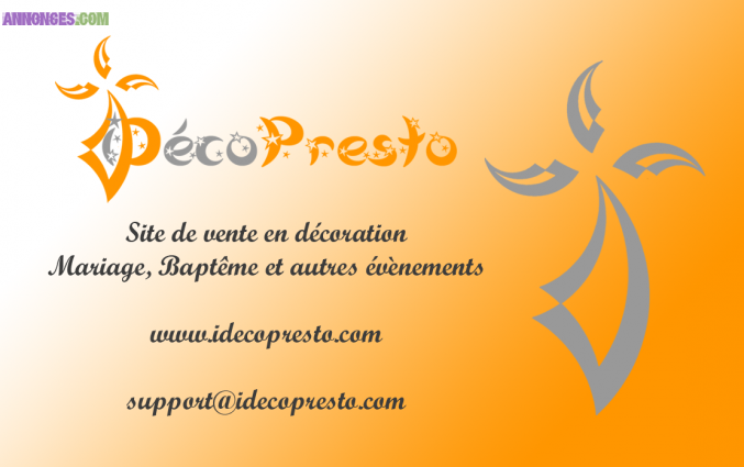 Site de décoration mariage,baptême et autres