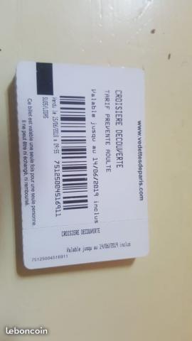 Tickets croisière vedettes de paris