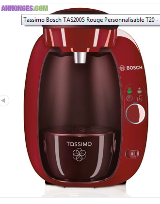 Tassimo T20 NEUVE colori Rouge (n°06) nabila