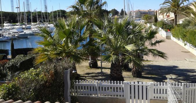 Cap d'Agde:Marina clim.s/île,plage pr. parking, wifi, vue port