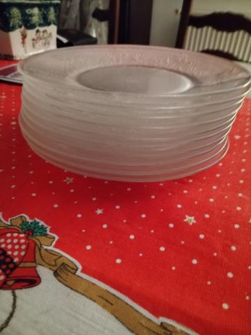 Lot assiette en verre 