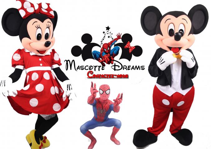 Mascotte Dreams (Mickey Minnie Spider Man ) 