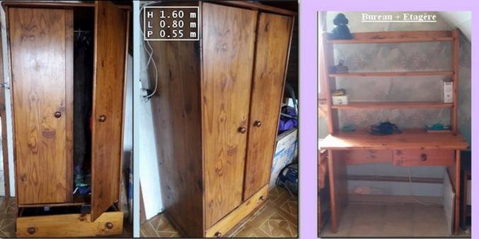VENDS CHAMBRE EN PIN (marque Pinède)