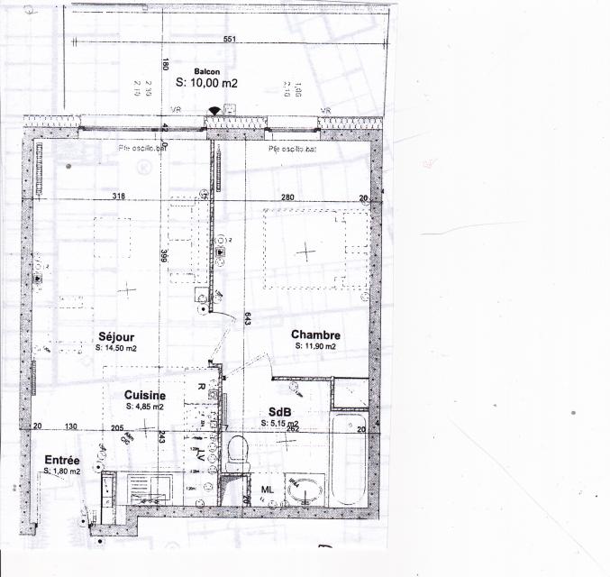 Loue F2 neuf Strasbourg Neudorf