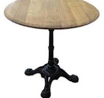 Table bistrot en fonte