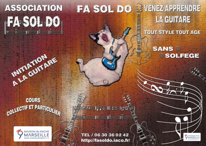 Donne cours guitare Marseille