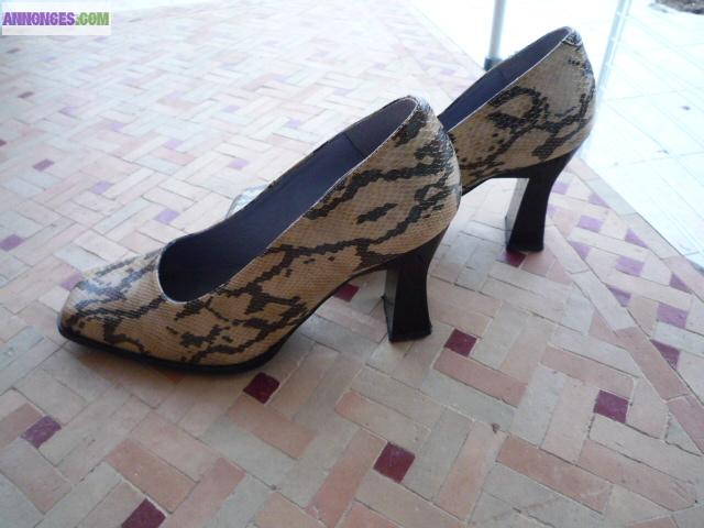 Escarpins cuir