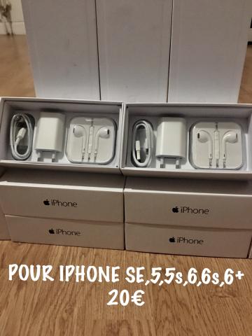 Écouteurs chargeurs câble Apple neuf